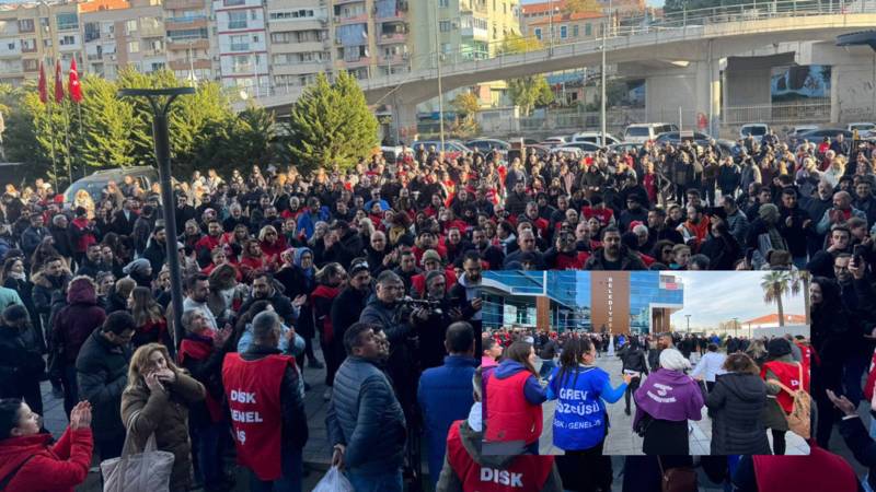 Bayraklı’da belediye çalışanları greve çıktı: Bizi bunu yapmaya zorladılar!